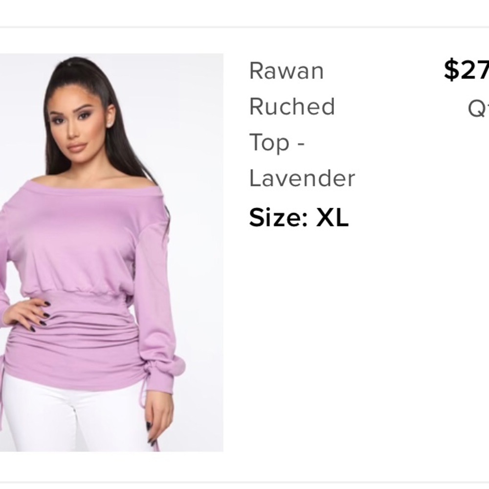 Nice top , With scrunched tie waist to fit your desired fit . NWT